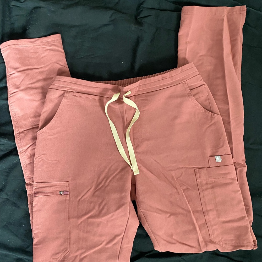 FIGS YOLA Skinny Scrub Pants, Mauve, S/T